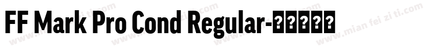FF Mark Pro Cond Regular字体转换